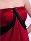 preiswerte Kleider für besondere Anlässe-Ballkleid Trägerlos Knie-Länge Chiffon / Satin Cocktailparty Kleid mit Drapiert / Schärpe / Band durch TS Couture®
