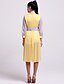 cheap TS Clearance-Yellow Dress - Long Sleeve Summer Yellow