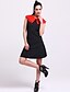 cheap Women&#039;s Dresses-Black Dress - Sleeveless Summer Vintage Black Red