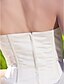 Χαμηλού Κόστους Φορέματα για Ειδικές Περιστάσεις-Αίθουσα Φορεματα για γαμο Γραμμή Α Καρδιά Στράπλες Αμάνικο Ασύμμετρο Οργάντζα Νυφικά φορέματα Με Φούστα με πιασίματα 2024