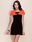 cheap TS Dresses-Orange Dress - Short Sleeve Summer Orange Pink