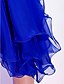 זול שמלות קוקטייל-נשף אלגנטית חגים מסיבת קוקטייל מסיבת החתונה שמלה צווארון V ללא שרוולים באורך  הברך שיפון עם קפלים 2021