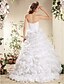 זול שמלות כלה-LESLY - שמלת חתונה מ- אורגנזה ו- סאטן