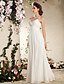 cheap The Wedding Store-Beach Wedding Dresses Sheath / Column Camisole V Neck Spaghetti Strap Floor Length Chiffon Bridal Gowns With Beading Draping 2023 Summer Wedding Party, Women&#039;s Clothing