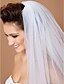 cheap Wedding Veils-One-tier Cut Edge Wedding Veil Cathedral Veils with 118.11 in (300cm) Tulle A-line, Ball Gown, Princess, Sheath / Column, Trumpet / Mermaid / Classic