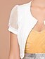 cheap Wraps &amp; Shawls-Short Sleeve Chiffon/ Cotton With Flowers/ Botton Bridal Jackets/ Wraps