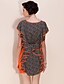 cheap Women&#039;s Dresses-Women&#039;s Butterfly Sleeve Loose Dress Ruffle Print