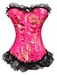 baratos Lingerie de Moda-brocado frente corset fechamento busto com desossa (mais cores) shaper lingerie sexy