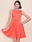 cheap TS Dresses-Red Dress - Sleeveless Summer Vintage Red