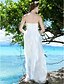cheap Wedding Dresses-Sheath / Column Strapless Sweep / Brush Train Lace Made-To-Measure Wedding Dresses with by