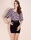 זול TS חלק עליון-TS Loose Strips Blouse Shirt