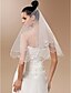 cheap Wedding Veils-One-tier Pencil Edge / Pearl Trim Edge Wedding Veil Elbow Veils with Pearl 59.06 in (150cm) Tulle A-line, Ball Gown, Princess, Sheath / Column, Trumpet / Mermaid / Oval