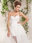 cheap The Wedding Store-A-Line Wedding Dresses Sweetheart Neckline Floor Length Tulle Strapless Floral Lace with Appliques 2022