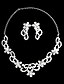 abordables Conjuntos de joyas-Mujer Cristal Boda Fiesta Cumpleaños Pedida Diario Legierung Pendientes Collares