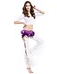 cheap Belly Dancewear-Belly Dance Bottoms Women&#039;s Training Crystal Cotton Lace Natural Pants