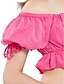 cheap Belly Dancewear-Belly Dance Tops Women&#039;s Training Linen Ruffles Short Sleeves Top
