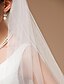 cheap Wedding Veils-One-tier Cut Edge Wedding Veil Cathedral Veils with 118.11 in (300cm) Tulle A-line, Ball Gown, Princess, Sheath / Column, Trumpet / Mermaid / Classic