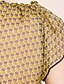 Недорогие Блузы TS-ц шифон цветок печати блузки рубашки