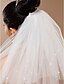 cheap Wedding Veils-Four-tier Tulle With Pearls Fingertip Veil (More Colors)