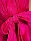 cheap Junior Bridesmaid Dresses-A-Line / Princess Spaghetti Strap Knee Length Taffeta Junior Bridesmaid Dress with Bow(s) / Sash / Ribbon by / Spring / Summer / Fall / Hourglass / Inverted Triangle