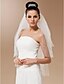 cheap Wedding Veils-Four-tier Tulle With Pearls Elbow Veil (More Colors)
