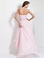 cheap Evening Dresses-Ball Gown High Low Prom Formal Evening Dress Sweetheart Neckline Sleeveless Asymmetrical Chiffon with Crystals Draping Side Draping 2022