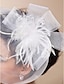 זול כובעים וקישוטי שיער-כובע דרבי קנטאקי בגזרת קצה / כיסויי אודם / כיסוי ראש עם נוצה / פרחוני 1 יחידה אירוע מיוחד / מרוץ סוסים / כיסוי ראש ליום הנשים