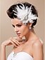cheap Fascinators-Tulle Fascinators / Headwear with Floral 1pc Wedding / Special Occasion / Horse Race Headpiece