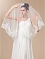 cheap Wedding Veils-One-tier Tulle With Embroidery Chapel Length Veil