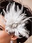 cheap Fascinators-Tulle Fascinators / Headwear with Floral 1pc Wedding / Special Occasion / Horse Race Headpiece