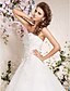 cheap Wedding Dresses-Exquisite Ball Gown Strapless Court Train Wedding Gown