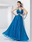 cheap Special Occasion Dresses-A-line Halter Floor-length Chiffon Evening/Prom Dress