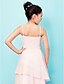 cheap Junior Bridesmaid Dresses-A-Line Spaghetti Strap / Sweetheart Neckline Floor Length Chiffon / Stretch Satin Junior Bridesmaid Dress with Ruffles / Pleats / Spring / Summer / Fall / Apple / Hourglass