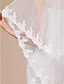 Недорогие Свадебные вуали-Двухуровневая, свадебная фата, с кружевом