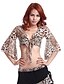 cheap Belly Dancewear-Dancewear Lace With Animal Print Belly Dance Top For Ladies More Colors