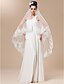 cheap Wedding Veils-One-tier Tulle With Embroidery Chapel Length Veil