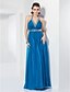cheap Special Occasion Dresses-A-line Halter Floor-length Chiffon Evening/Prom Dress