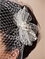 cheap Wedding Veils-One-tier Cut Edge Wedding Veil Blusher Veils / Birdcage Veils with Tulle