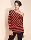 זול TS חלק עליון-TS Striped Off-the-shoulder Blouse Shirt(More Color)