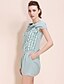 cheap Women&#039;s Dresses-Cute Shift Mini Dress, Solid Bow Pleated Asymmetrical Sleeveless
