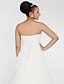 cheap Wedding Dresses-Plus Size A-Line Princess Sweetheart Chapel Train Chiffon Wedding Dress with Beading Appliques Criss-Cross Ruched by LAN TING BRIDE®
