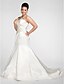 cheap Wedding Dresses-Wedding Dresses Court Train Mermaid / Trumpet Strapless Sweetheart Satin With Beading Appliques 2023 Spring Bridal Gowns