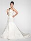 preiswerte Hochzeitskleider-Wedding Dresses Court Train Mermaid / Trumpet Strapless Sweetheart Satin With Beading Appliques 2023 Spring Bridal Gowns