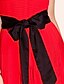 billiga TS-klänningar-Svart Klänning - Kortärmad Vintage Svart Röd