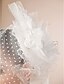 preiswerte Hochzeitsschleier-Einschichtig Schnittkante Hochzeitsschleier Gesichts Schleier Netzschleier Mit Strass Tüll