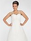 cheap Wedding Dresses-Princess A-Line Wedding Dresses Spaghetti Strap Chapel Train Chiffon Sleeveless with 2020