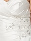baratos Vestidos de Casamento-Vestidos de noiva Cauda Corte Sereia Sem Alças Decote Princesa Cetim Com Miçangas Apliques 2023 Primavera Vestidos de noiva
