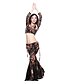 cheap Belly Dancewear-3-piece Dancewear Lace With Print Belly Dance Outfit For Ladies More Colors