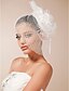 preiswerte Hochzeitsschleier-Einschichtig Schnittkante Hochzeitsschleier Gesichts Schleier Netzschleier Mit Strass Tüll