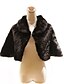 baratos Boleros e Xales-elegantes mangas 3/4-length gola alta faux fur jaqueta ocasião especial / embalagem